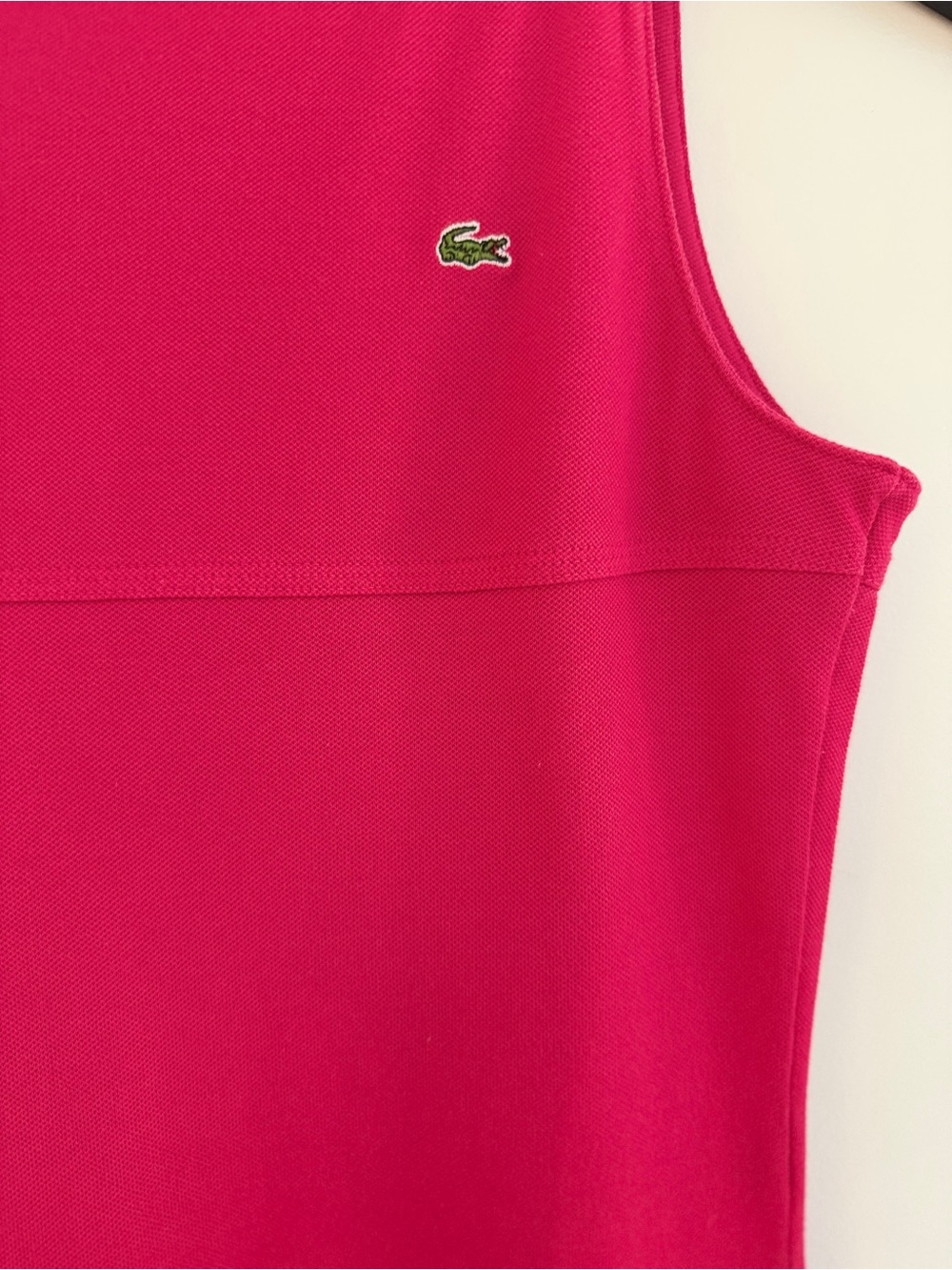 Lacoste Fuchsia Sleeveless Tank Dress - Picture 4 of 6